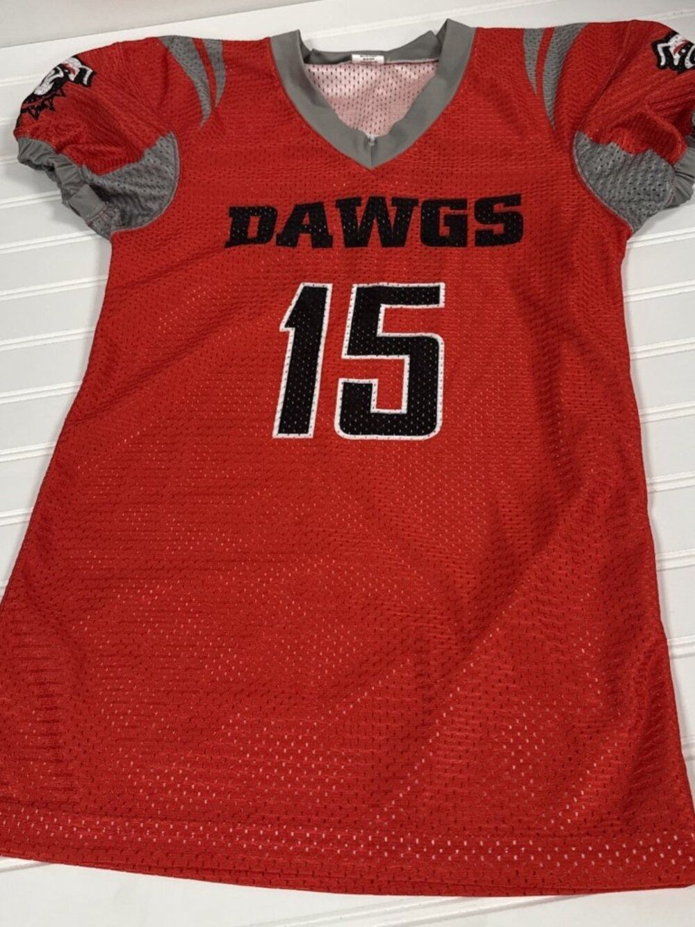 Nova Athletic UGA Georgia Bulldogs Jersey #15 DAWGS Red Youth Jersey Sz YS